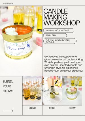 Crafting Candles with Restore Glow At The Wall Heath Tavern