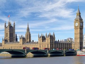 A view of the Houses of Parliament in Westminster