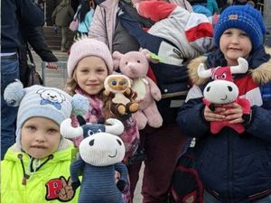 Supporting image for story: Thousands of toys delivered to Ukrainian children have helped them ‘shine’