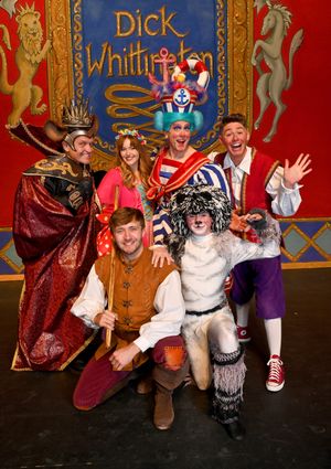 Cast from Dick Whittington at The Theatre Severn, Shrewsbury