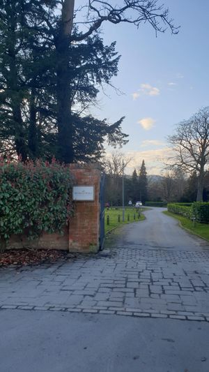 The entrance to Henlle Hall