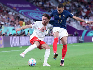 Supporting image for story: 'A boy's dream': Aston Villa's Matty Cash on facing Lionel Messi and Kylian Mbappe at World Cup