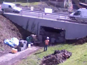 Supporting image for story: Work progressing to fill in Telford underpasses - watch the timelapse video