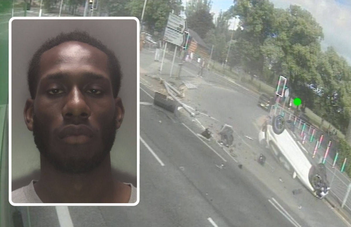 WATCH: Moment dangerous driver travels wrong way up road in Midlands before murdering woman