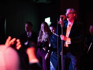 Supporting image for story: Line Of Duty’s Adrian Dunbar surprises music venue crowd with Elvis rendition