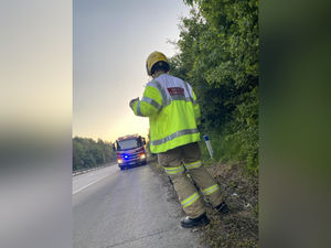 LGV fire on the M54. 