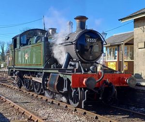 No. 4555, Small Prairie on the line for the first time since 1964.