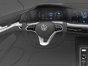 Supporting image for story: Design sketch reveals first glimpse of new VW Golf interior