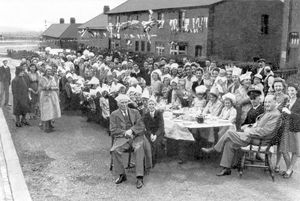 Mayor of West Bromwich Councillor John Grant, seated right, joined residents of' Poultney Street, Harvills Hawthorn for a street party