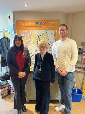 Sureena Brackenridge MP and Cllr Chris Burden join Baroness Armstrong at the Big Venture Centre