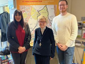 Sureena Brackenridge MP and Cllr Chris Burden join Baroness Armstrong at the Big Venture Centre