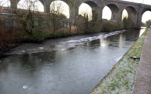 The canal fills back up at Dunstall