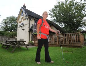 In 2013 landlady Julie Daines took part in a 62-mile walk to raise money for Birmingham Children's Hospital