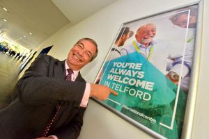 Nigel Farage was pleased to be in town