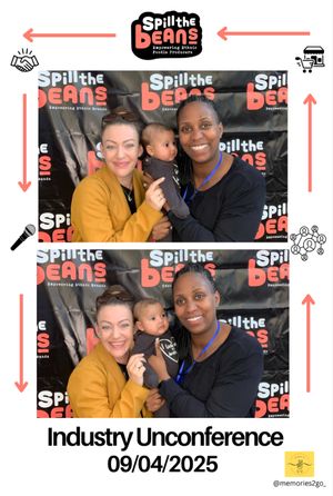 Sophia Turner showing up as a mum and founder to the Spill the Beans Event.