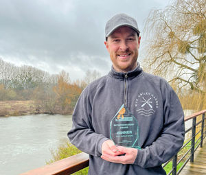 Joshua Houghton of Wye Valley Canoes with the Entrepreneurship Award
