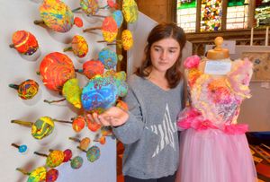 Olivia Kerswell and a dress by Hattie Mortimer