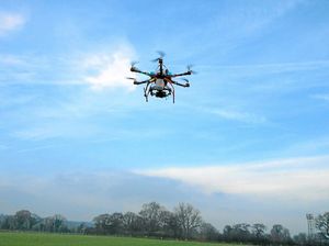A drone in action