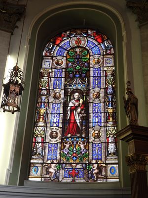 One of the windows at St. Alkmund's 