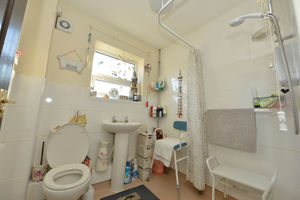 The wet room installed upstairs in his house that he cannot get to