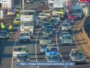 Supporting image for story: One lane closed on M6 southbound in West Midlands due to broken down vehicle