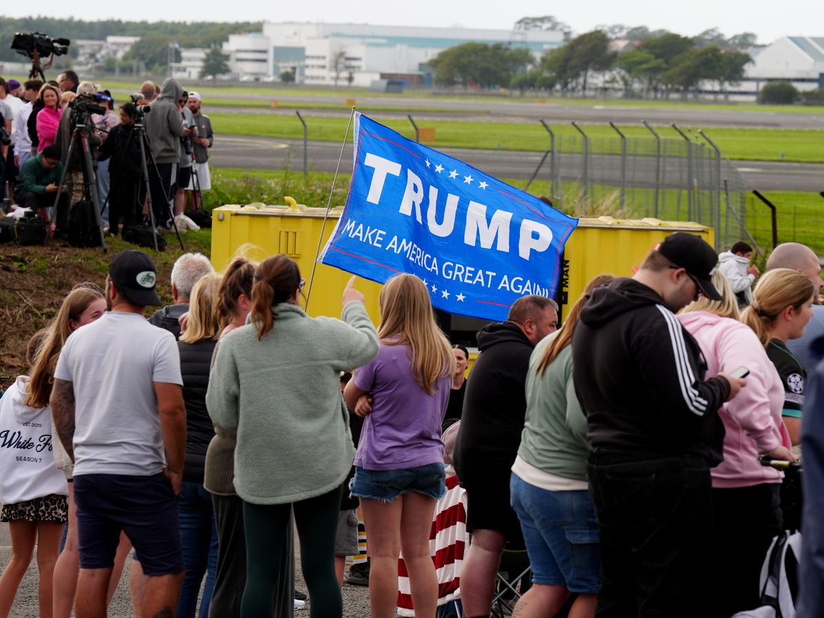 US President Donald Trump arrives in Scotland US President Donald Trump arrives in Scotland