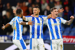 Left-back Josh Ruffels played 81 games in four seasons at Huddersfield. (Photo by Matt McNulty/Getty Images)