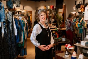 Oberon Boutique is a clothes and jewellery shop in Wyle Cop, Shrewsbury. Pictured: Owner Stacey Hill