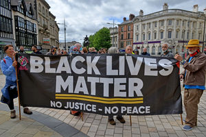 Crowds gather for the Black Lives Matter march
