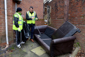 Stuart Anderson reports a fly tipped sofa.