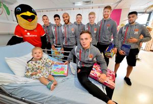 iam Kinsella, Back L-R: Swifty, Kieron Morris, Jordan Sangha, Adam Chambers, Dan Vann, Cameron Peters, Mark Gillespie, Maz Kouhyar