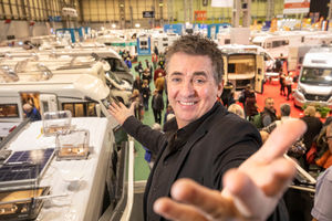 Shane Richie at the Caravan, Camping and Motorhome Show in Birmingham