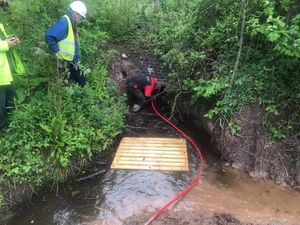 Supporting image for story: Culvert cleared on Shrewsbury Canal as part of restoration work