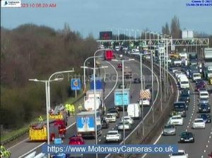 Supporting image for story: M6 crash involving three lorries near Walsall leads to lengthy queues