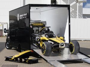 Supporting image for story: Renault showcases Master van conversion as F1 car transporter