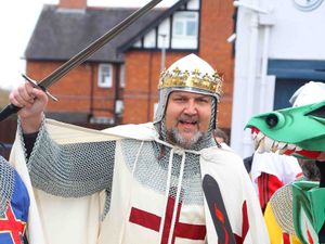 Supporting image for story: Packed streets as Newport celebrates St George's Day