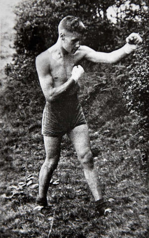 Cyril was a former boxer, pictured here just before the war