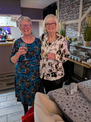 Committee members enjoy the party they had helped organise