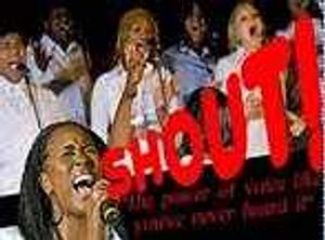 Supporting image for story: Choir shouting out uplifting message