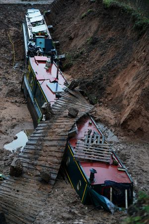 Two boats remain. Photo: Jacob King/PA Wire 