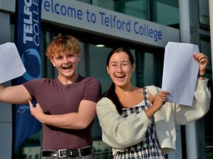 Supporting image for story: Shropshire students and staff celebrate A-level results day as grades return to pre-pandemic levels