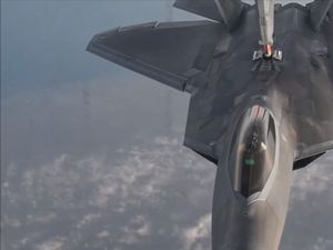 Supporting image for story: Cookies, riddles and seat comfort: Listen to these pilots chat during mid-air refuelling