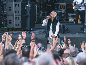 James' lead singer Tim Booth had the crowd begging for more