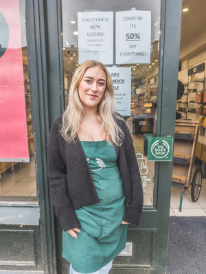 Madison Russon was one of the staff members working on the last day. Photo: Ian Knight / Z70 Photography