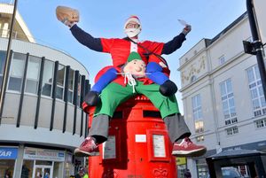 Gareth in his Santa costume