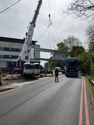 Modular buildings being craned into place as part of the extension of Good Hope Hospital\'s Medical Assessment Unit. PIC: Good Hope Hospital