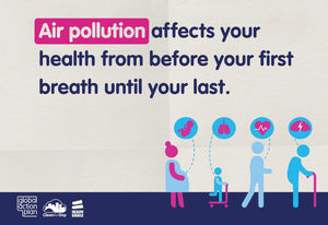 Clean Air Day - Air pollution affects your health from before your first breath until your last.