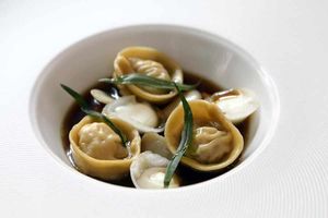 Pasta master – the rabbit tortellini was both sweet and savoury