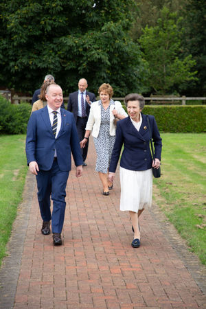 The Princess Royal arrives at Harper Adams 