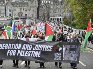 Supporting image for story: Thousands attend pro-Palestine demonstration in Edinburgh